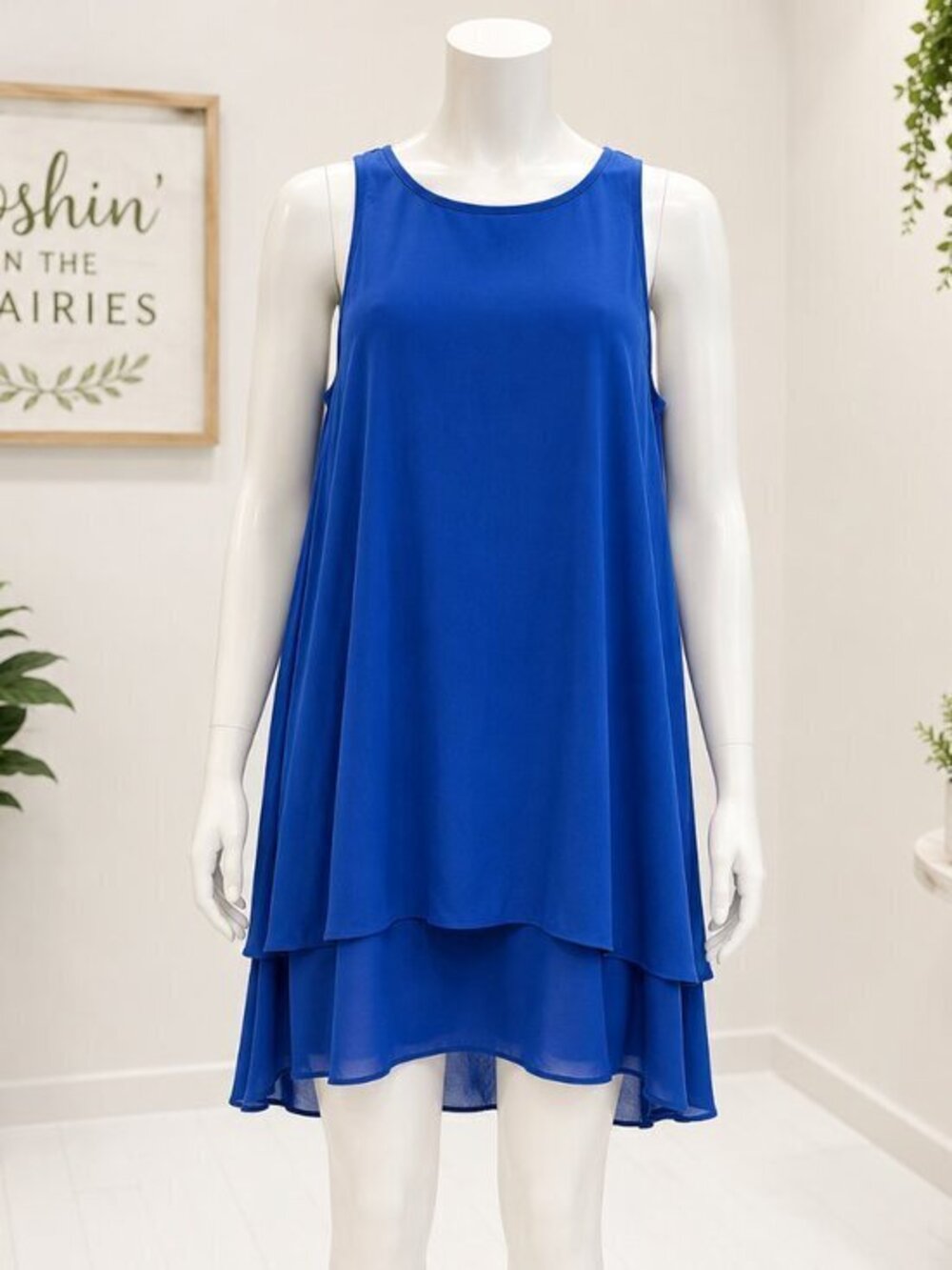 4 for $25 💙 Fleur Bleue Flowy Sleeveless Dress 💙 - Size 10